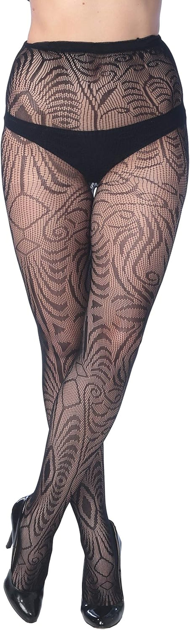 Fishnet Women'S Lace Stockings Tights Sexy Pantyhose Regular & plus Sizes (Pack of 6)