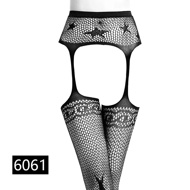 Unleash Your Inner Diva with Stunning Black Fishnet Stockings & Garter Belt! 💖🔥 #LingerieLove #Fashionista