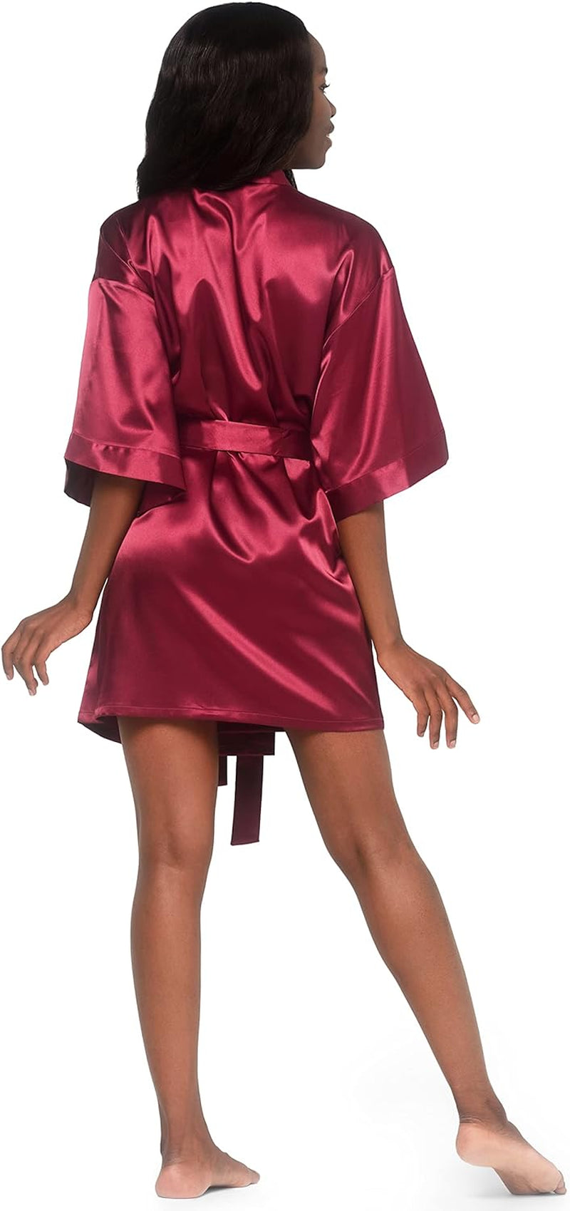 Women'S Bride Bridesmaids Silky Robe Satin Kimono Robes for Women Lingerie