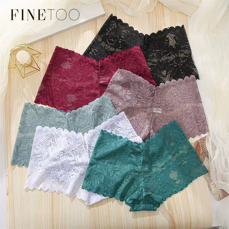 Elevate your lingerie game with 's 3Pcs Lace Boyshort Set – perfect for any occasion! Low-rise, floral design, and available in sizes S-XL. #LingerieGoals #FashionForward